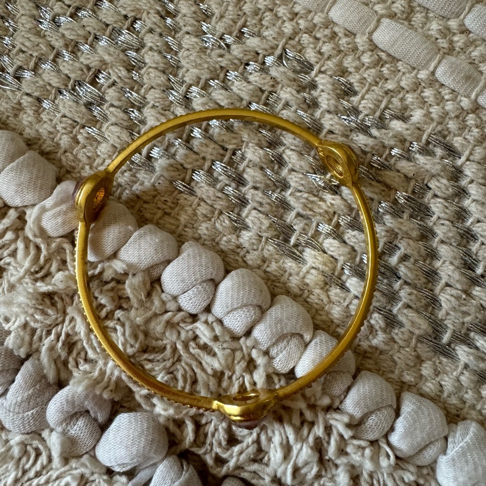 Julie Vos Pink Stone Bangle 🎀 - Picture 2 of 5
